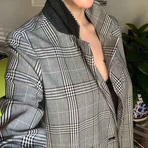 Madewell double breasted plaid blazer- oversized